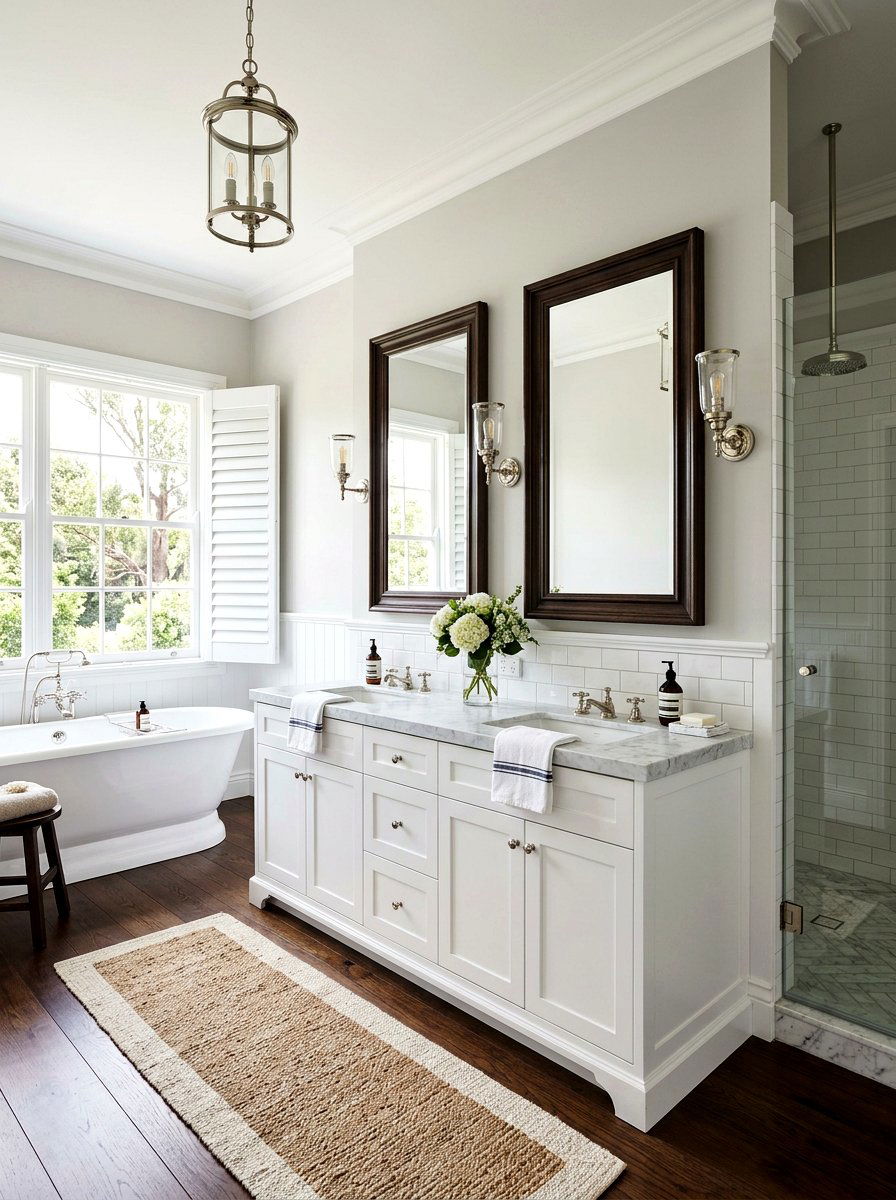 Hamptons style bathroom - 30 Nancy Meyers bathroom ideas