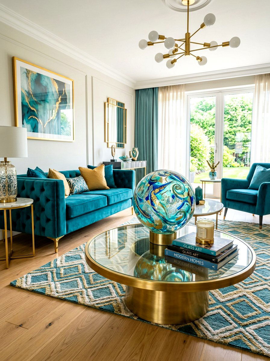 Hand Blown Glass Sphere - 30 sculptural centerpiece ideas