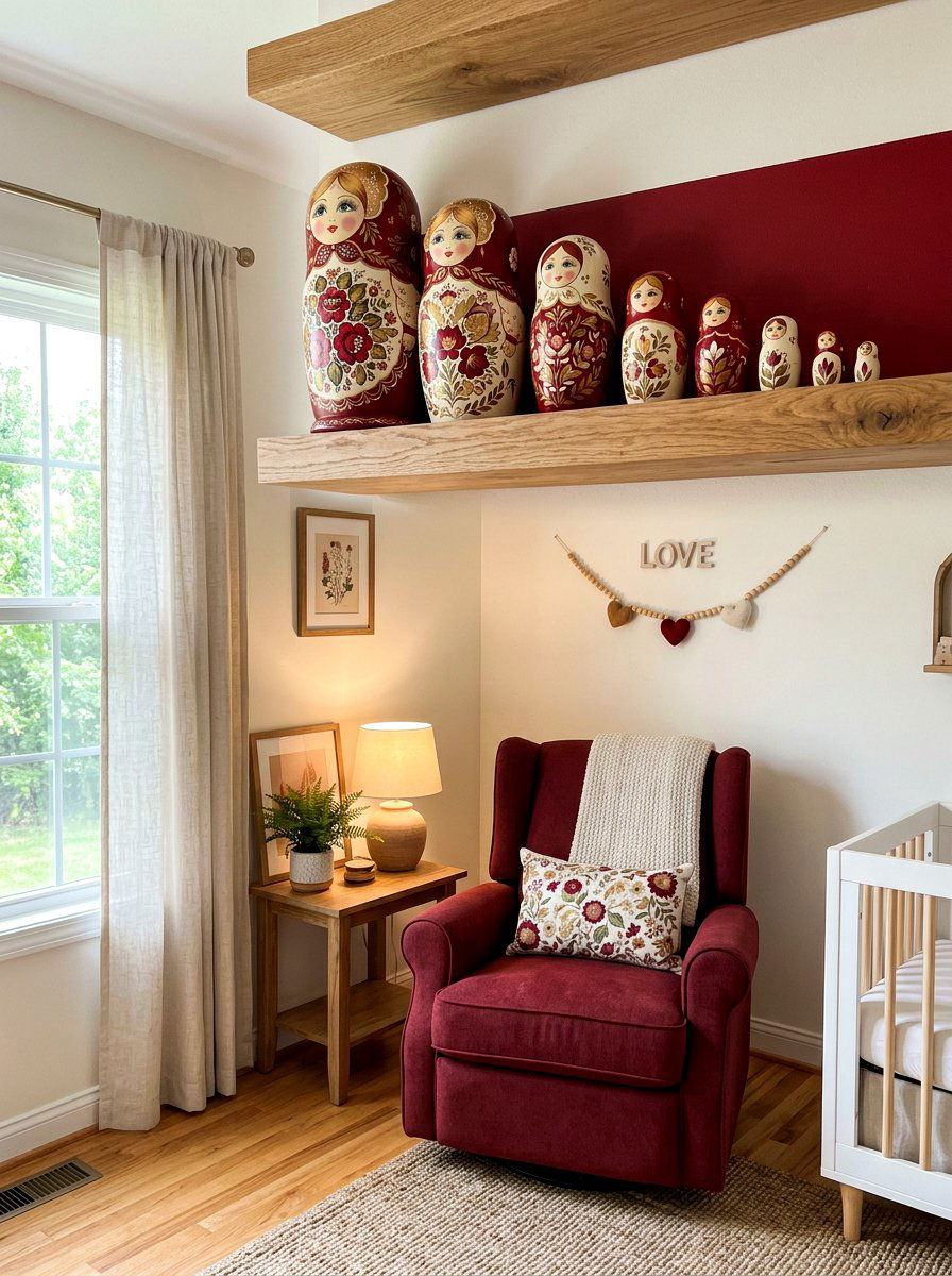 Hand Painted Nesting Dolls - 30 heirloom toy nursery ideas