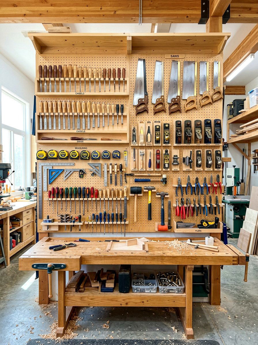 Hand Tool Storage Wall - 30 tool wall ideas