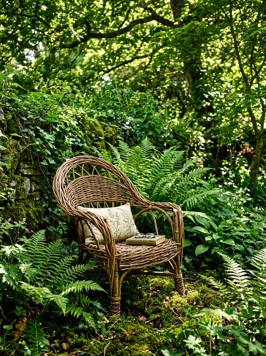 Handcrafted Twig Garden Chair - 30 rustic outdoor furniture ideas