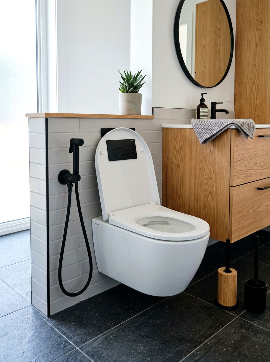 Handheld Bidet Sprayer - 30 low water bathroom ideas