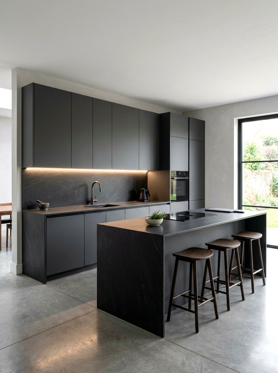 Handleless Cabinet Doors - 30 kitchen remodel ideas