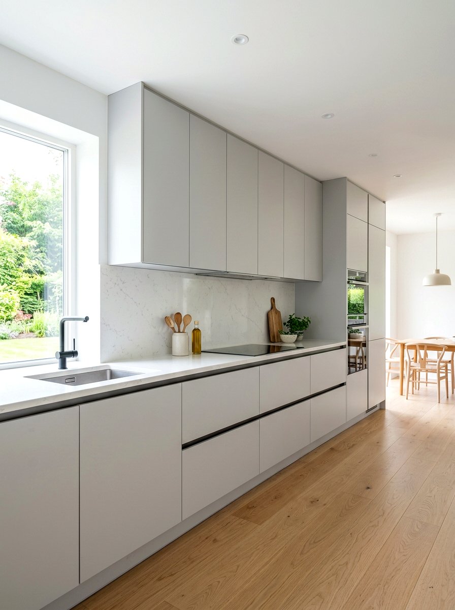 Handleless Kitchen Cabinets - 30 Scandinavian kitchen ideas