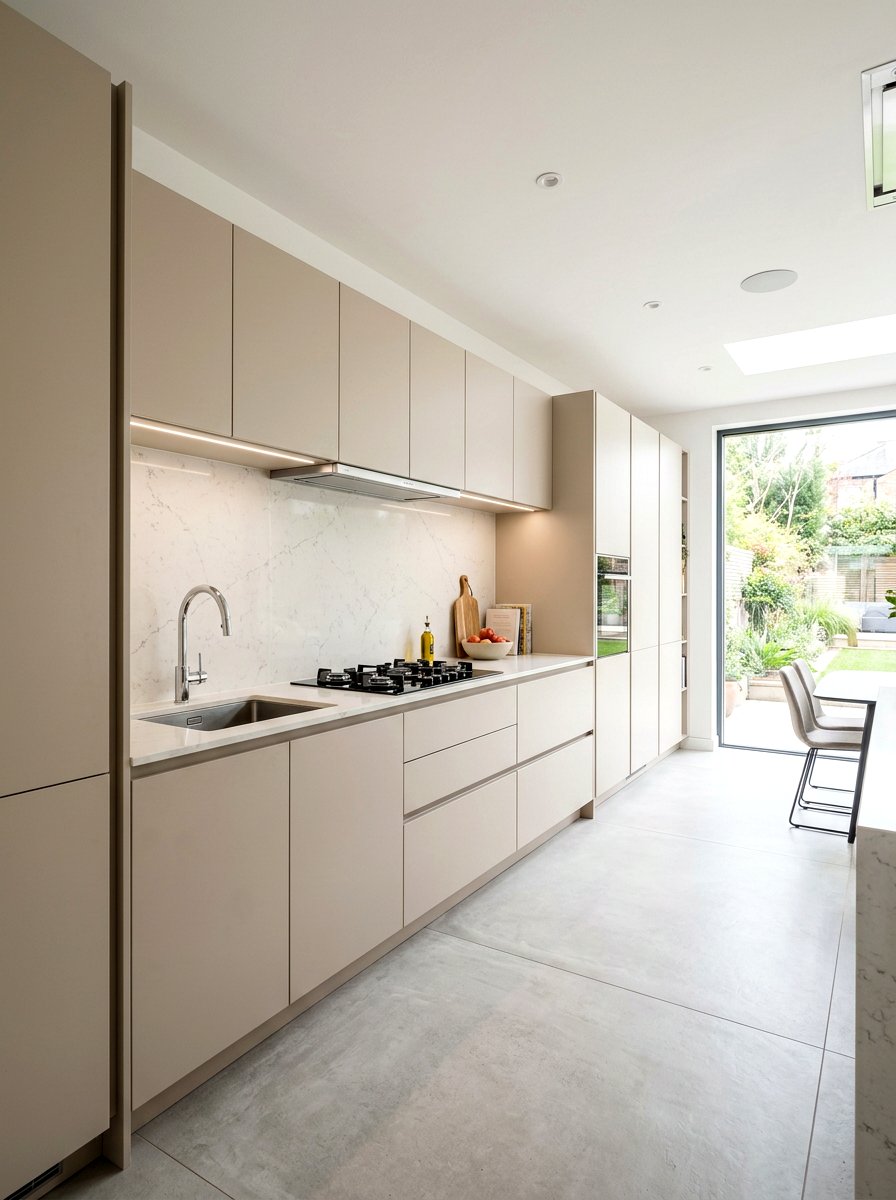 Handleless Kitchen Cabinets - 30 kitchen cabinet ideas