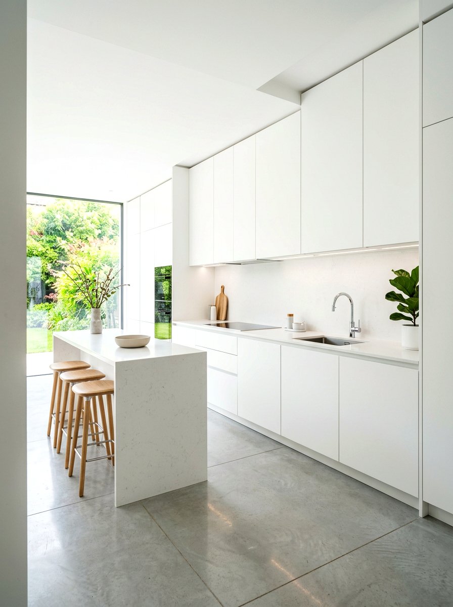 Handleless Kitchen Storage - 30 appliance garage ideas