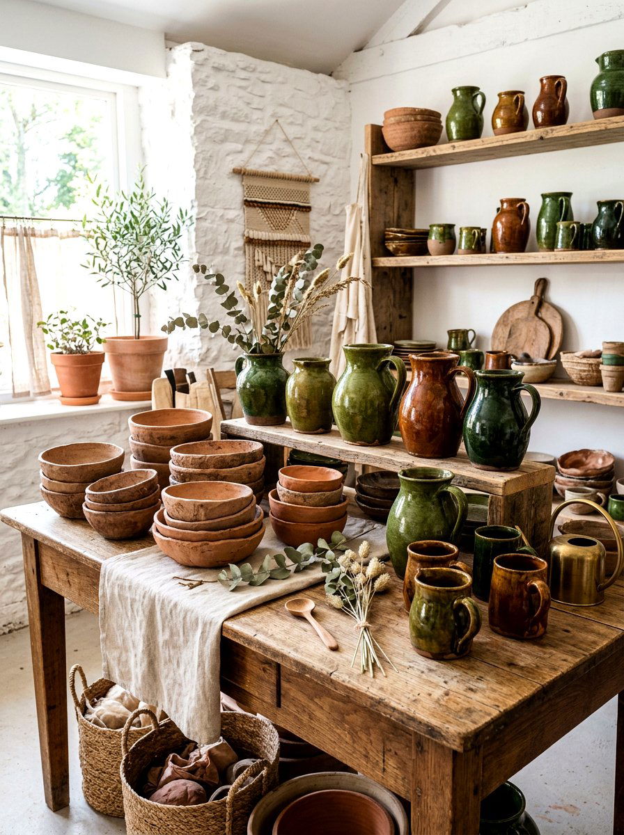 Handmade Pottery Display - 30 shelfie styling ideas