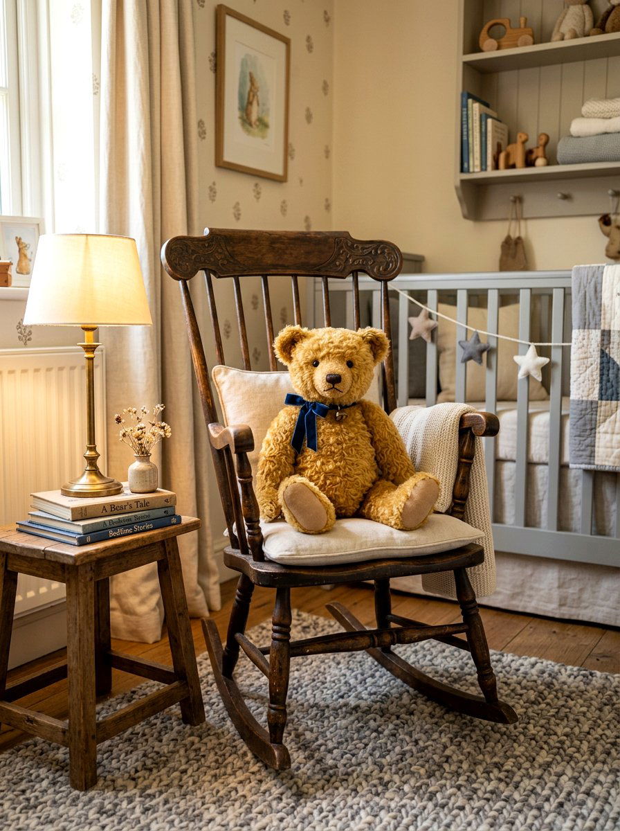 Handmade Teddy Bear - 30 heirloom toy nursery ideas