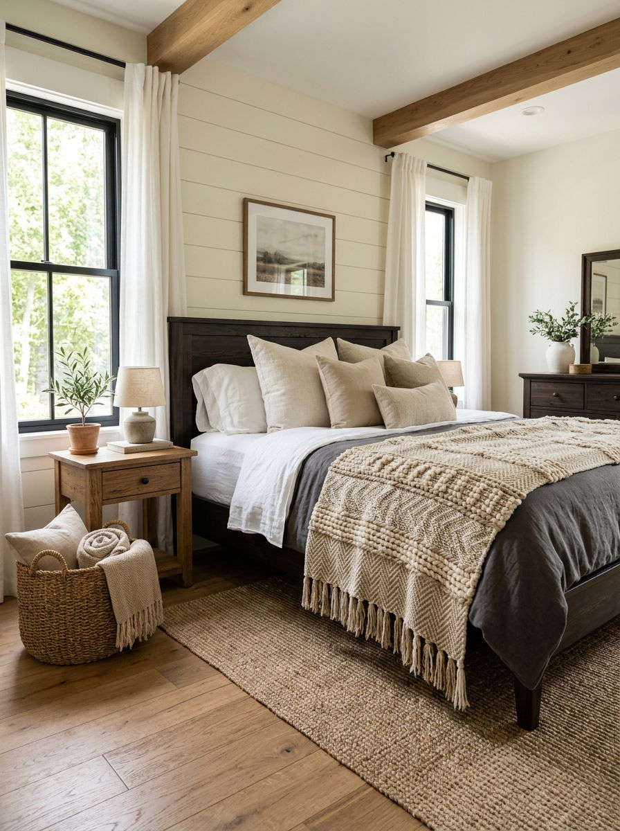Handwoven Throw Blanket Bedroom - 30 heirloom bedroom decor ideas