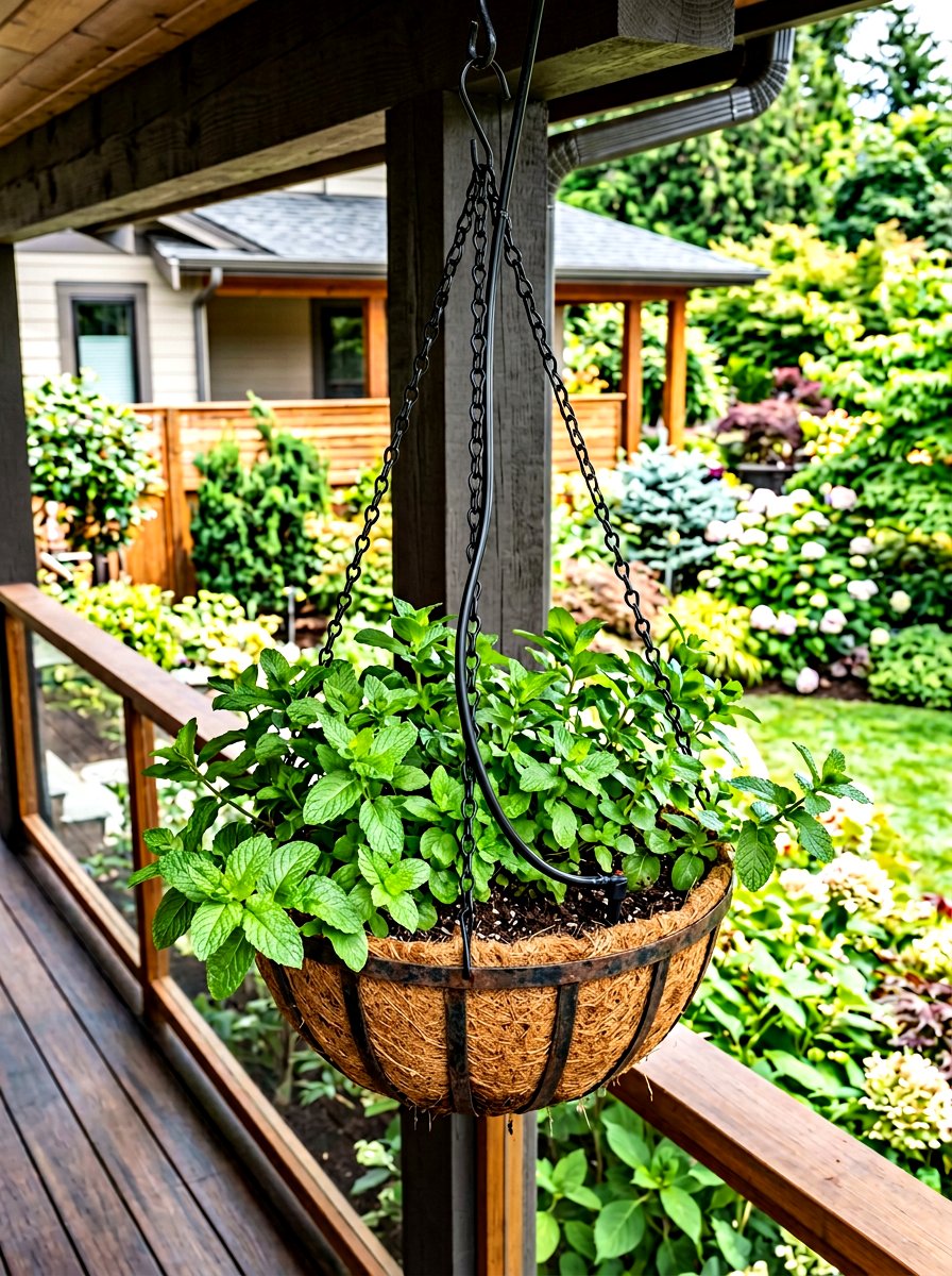 Hanging Basket Waterer - 30 herb garden watering ideas