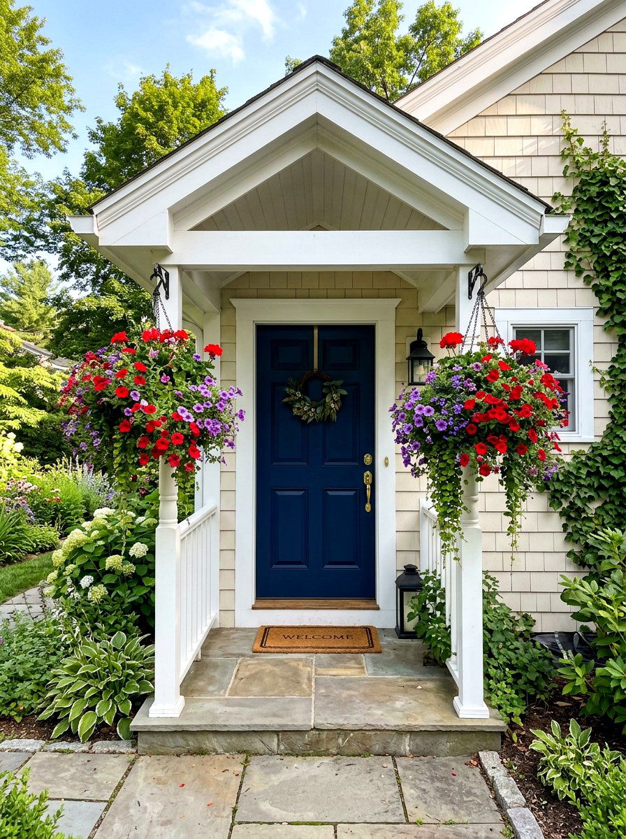 Hanging Baskets For Side Entry - 30 side entry curb appeal ideas