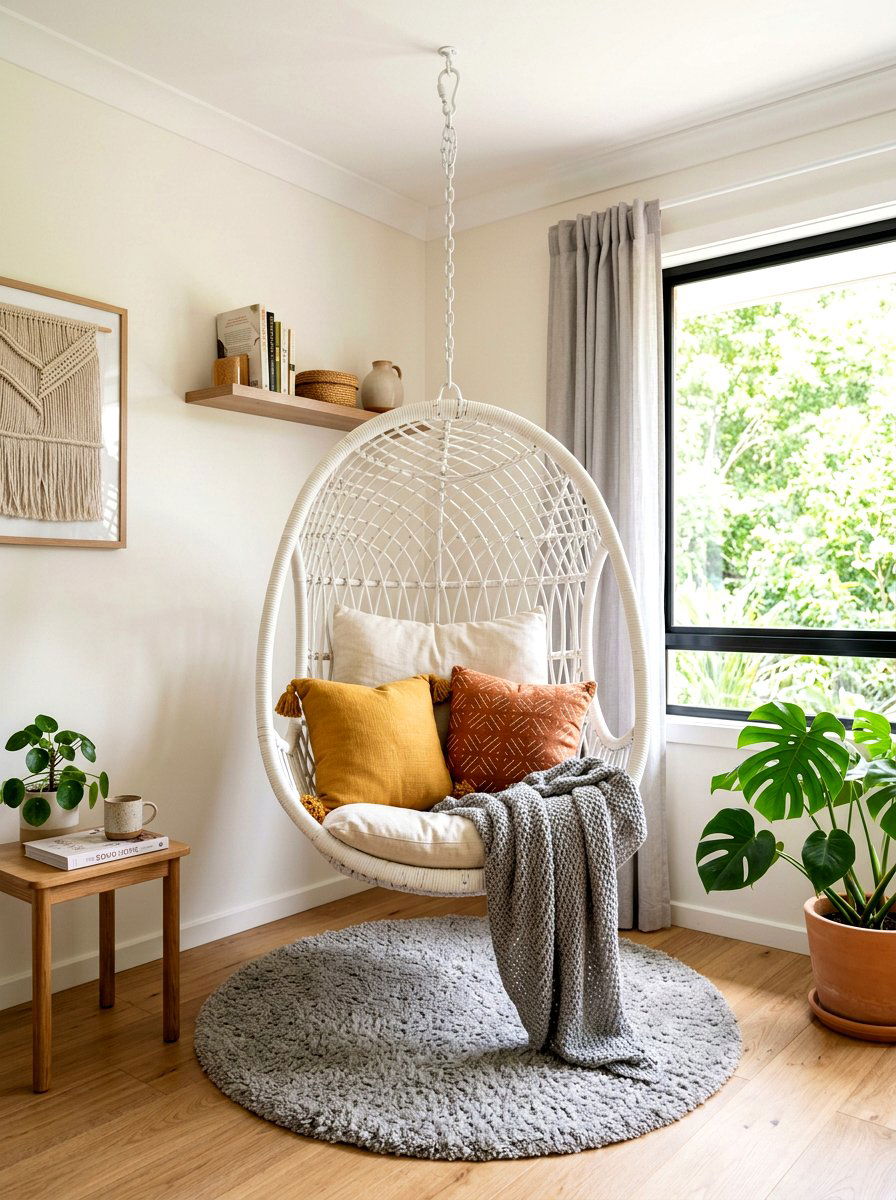 Hanging Chair - 30 tween boy bedroom ideas