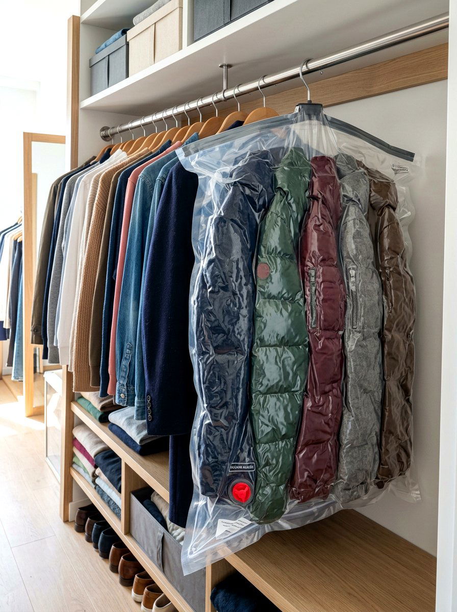 Hanging Closet Storage Bag - 30 compact closet ideas