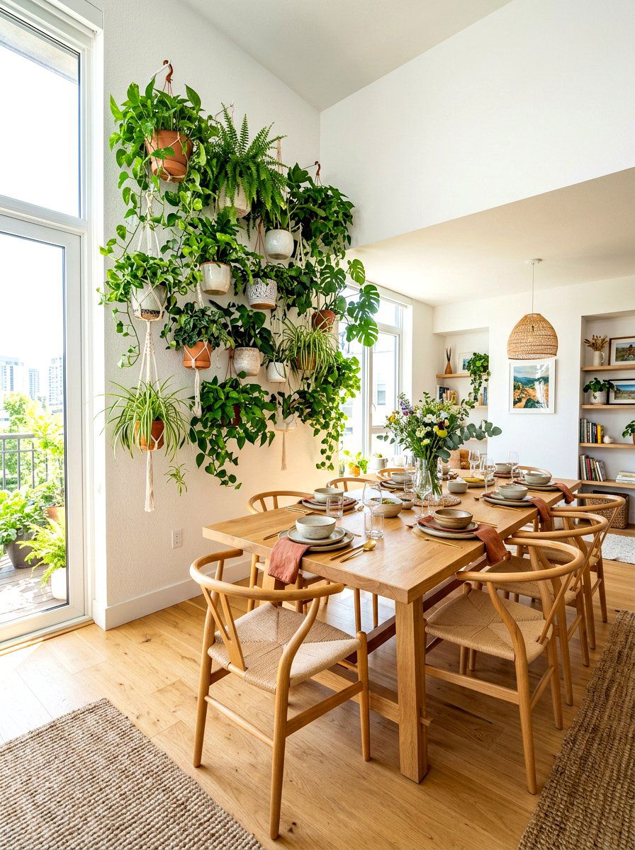 Hanging Dining Room Plants - 30 dining room wall decor ideas
