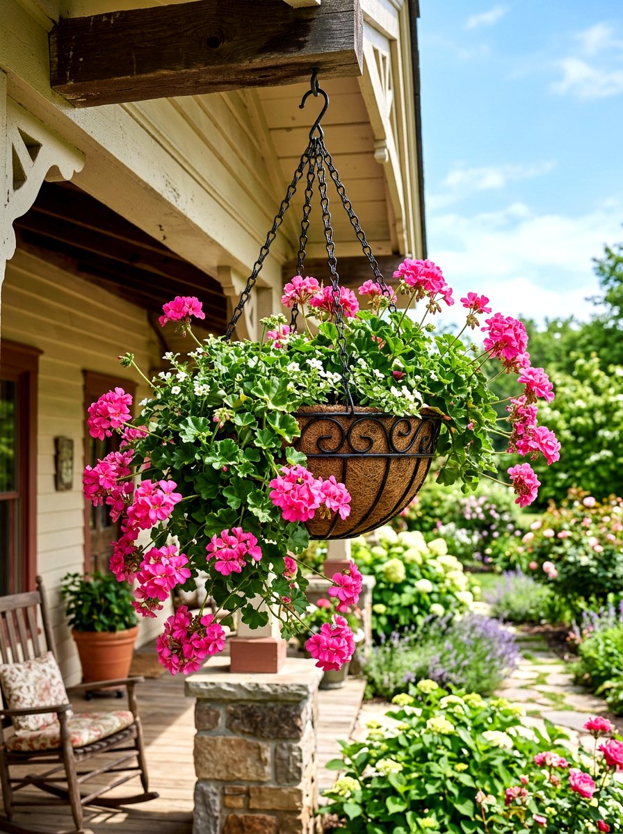 Hanging Elevated Garden Basket - 30 elevated garden bed ideas
