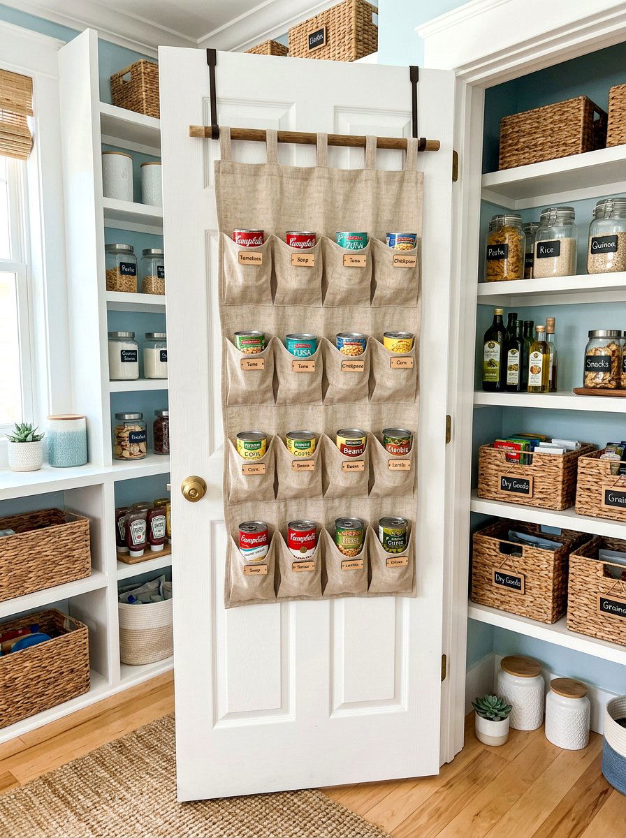 Hanging Fabric Pockets - 30 can storage ideas