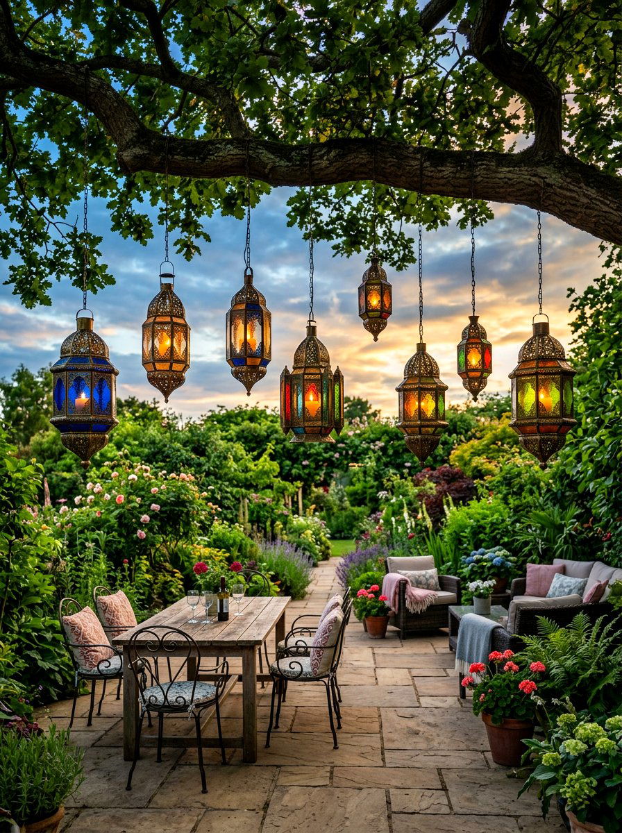 Hanging Garden Lantern - 30 lantern decor ideas