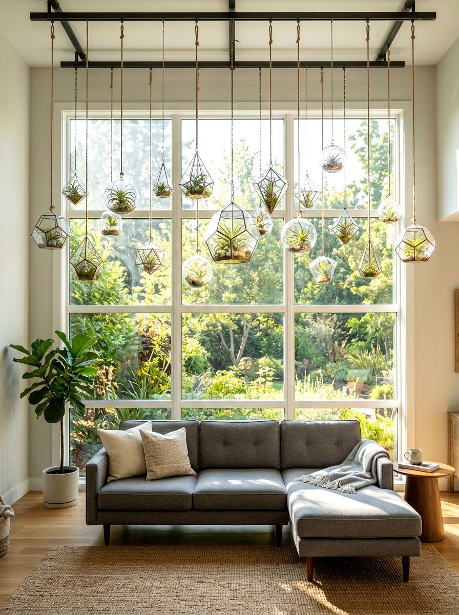 Hanging Glass Greenhouse - 30 indoor greenhouse ideas
