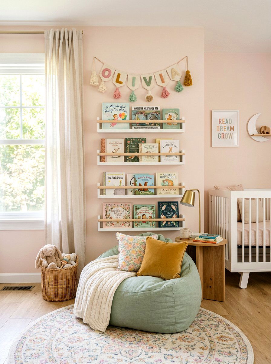 Hanging Initial Banner - 30 monogram nursery ideas