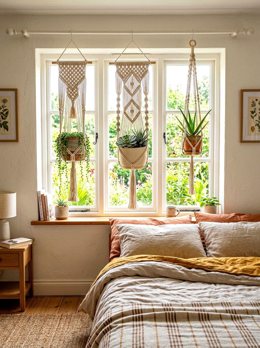 Hanging Macrame Holder - 30 succulent planter ideas