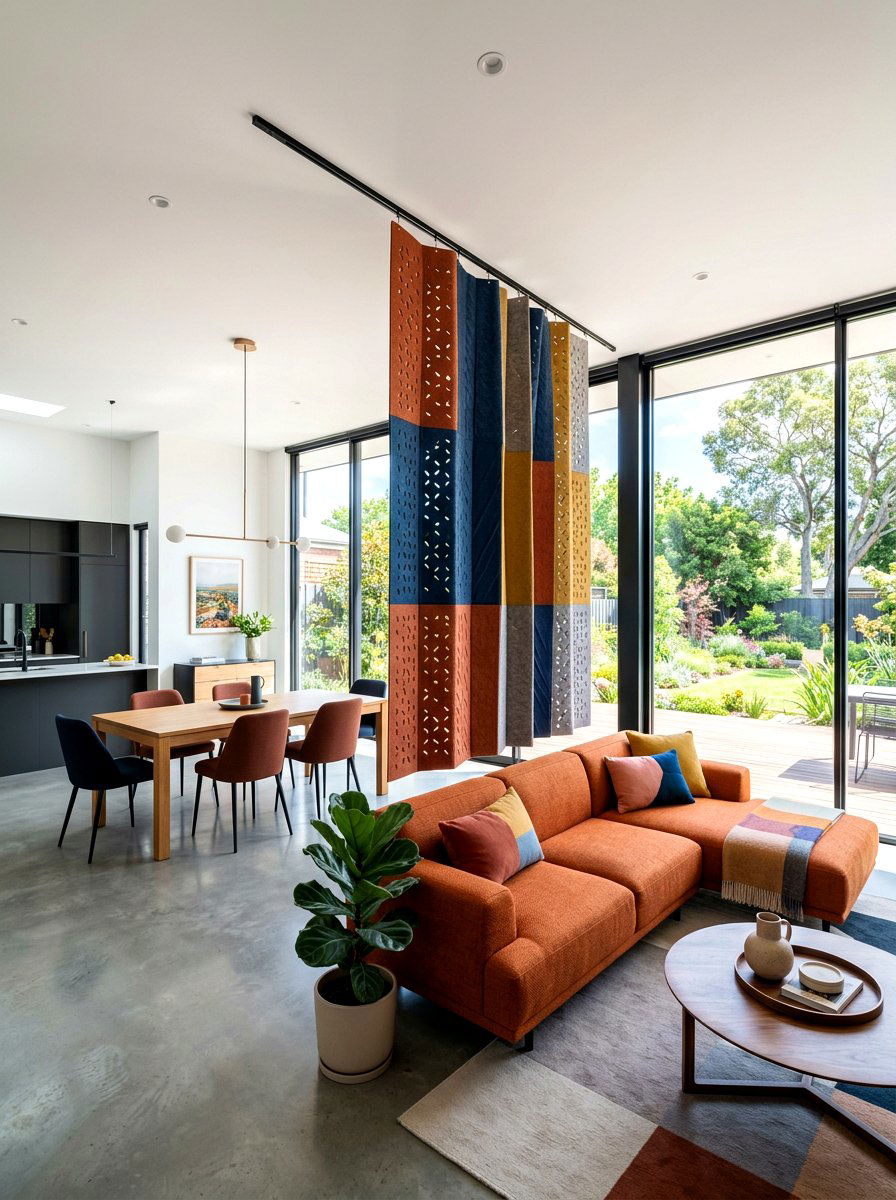 Hanging Panel Screen - 30 folding screen ideas