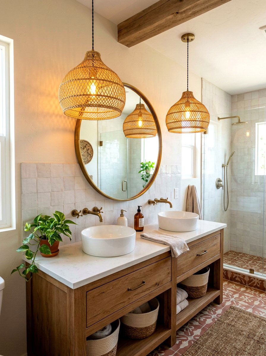 30 Rustic Spa Bathroom Ideas for Warm Relaxation at Home