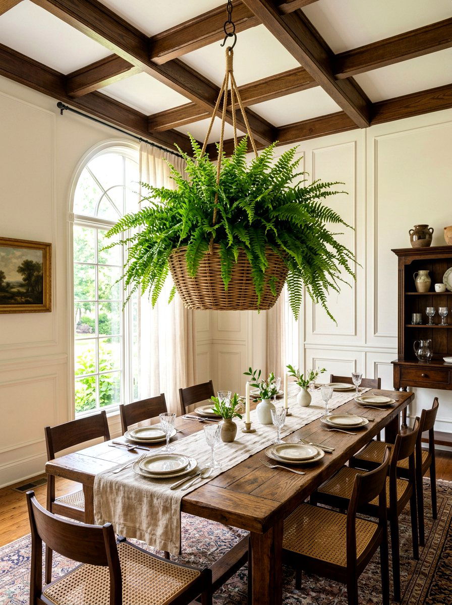 Hanging Plant Above Dining Table - 30 hanging indoor plant ideas