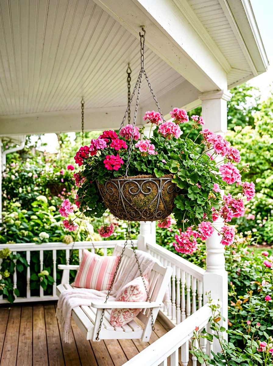 Hanging Plant Basket - 30 backyard planter ideas