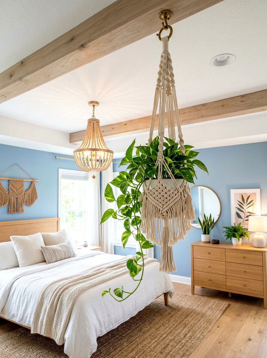 Hanging Plant Bedroom Ceiling - 30 hanging indoor plant ideas