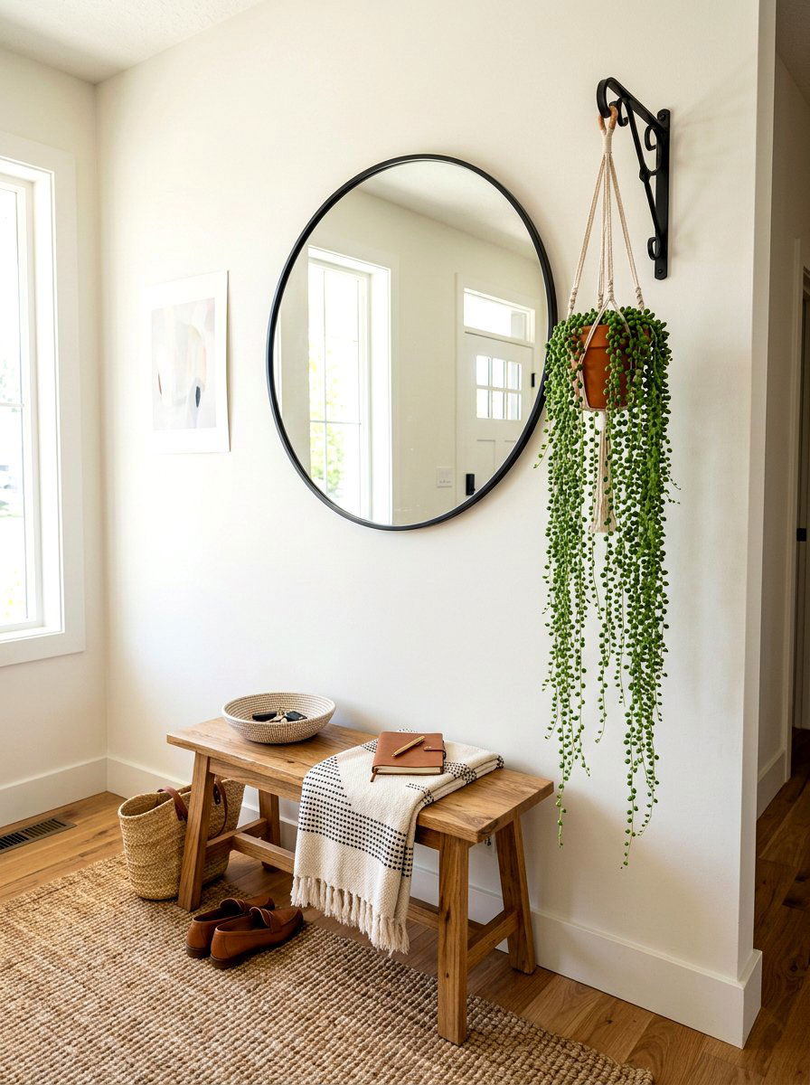 Hanging Plant Entryway Wall - 30 hanging indoor plant ideas