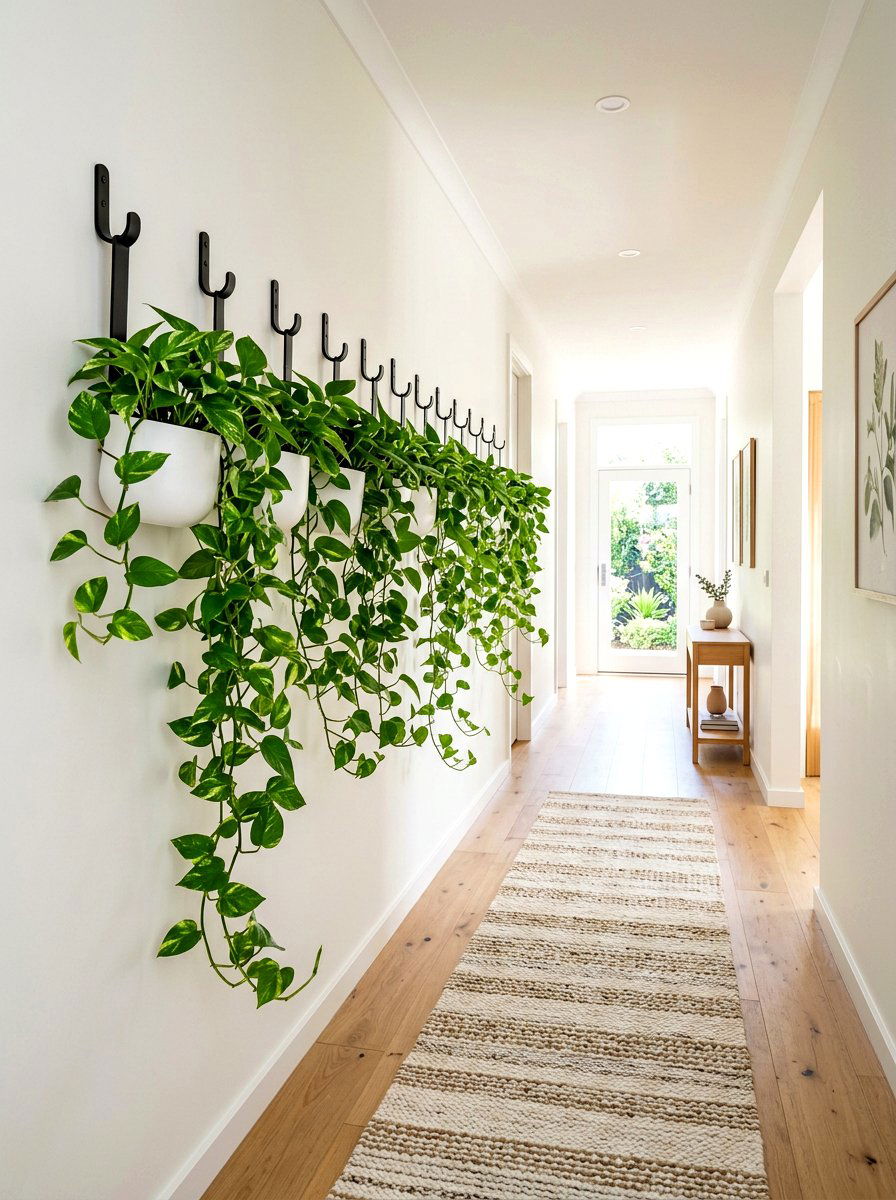 Hanging Plant Hallway Wall - 30 hanging indoor plant ideas