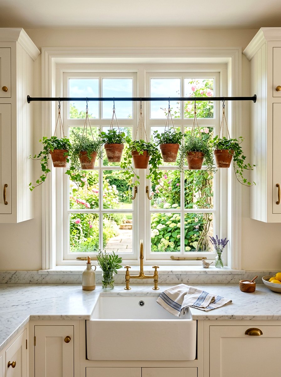 Hanging Plant Kitchen Window - 30 hanging indoor plant ideas