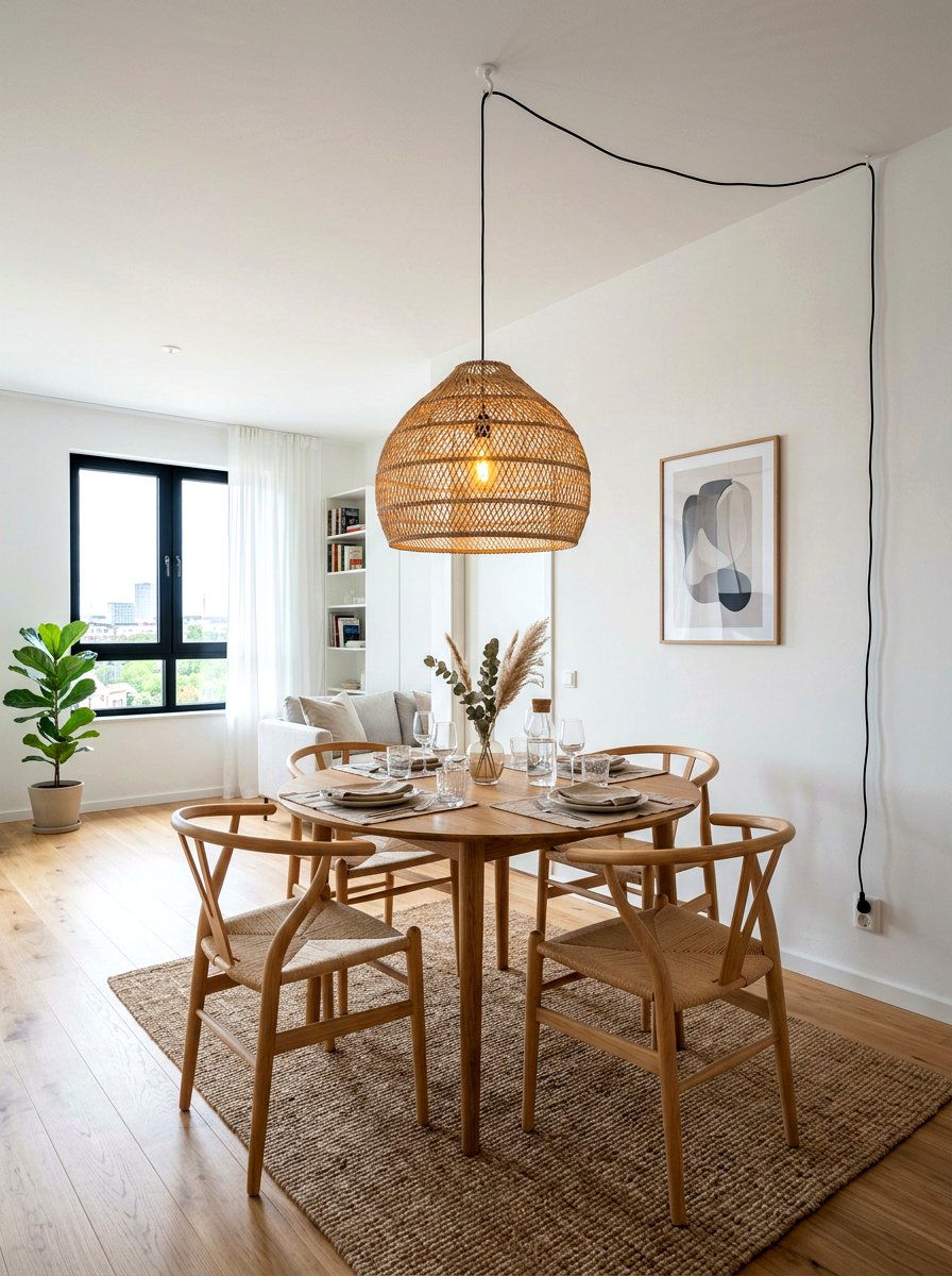 Hanging Plug In Pendant - 30 no overhead light apartment ideas