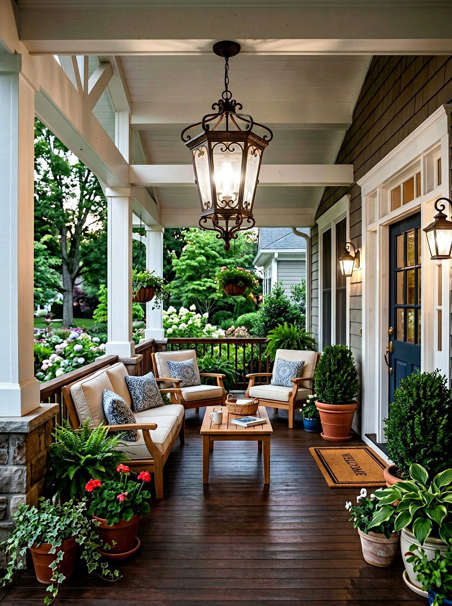 Hanging Porch Lantern - 30 porch lighting ideas