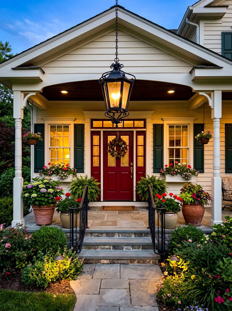 Hanging Porch Lantern - 30 outdoor entry lighting ideas