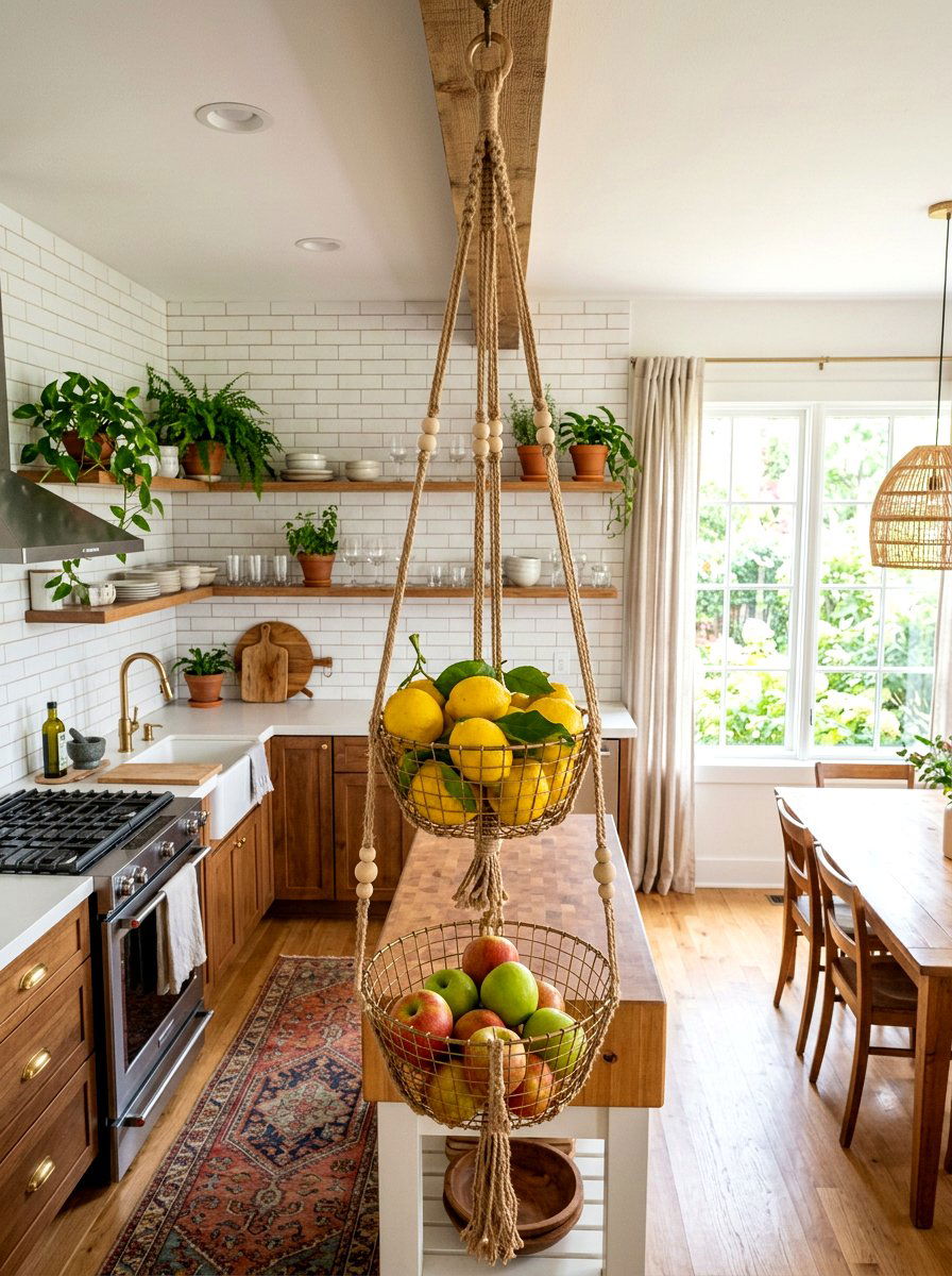 Hanging Produce Basket - 30 reusable storage ideas