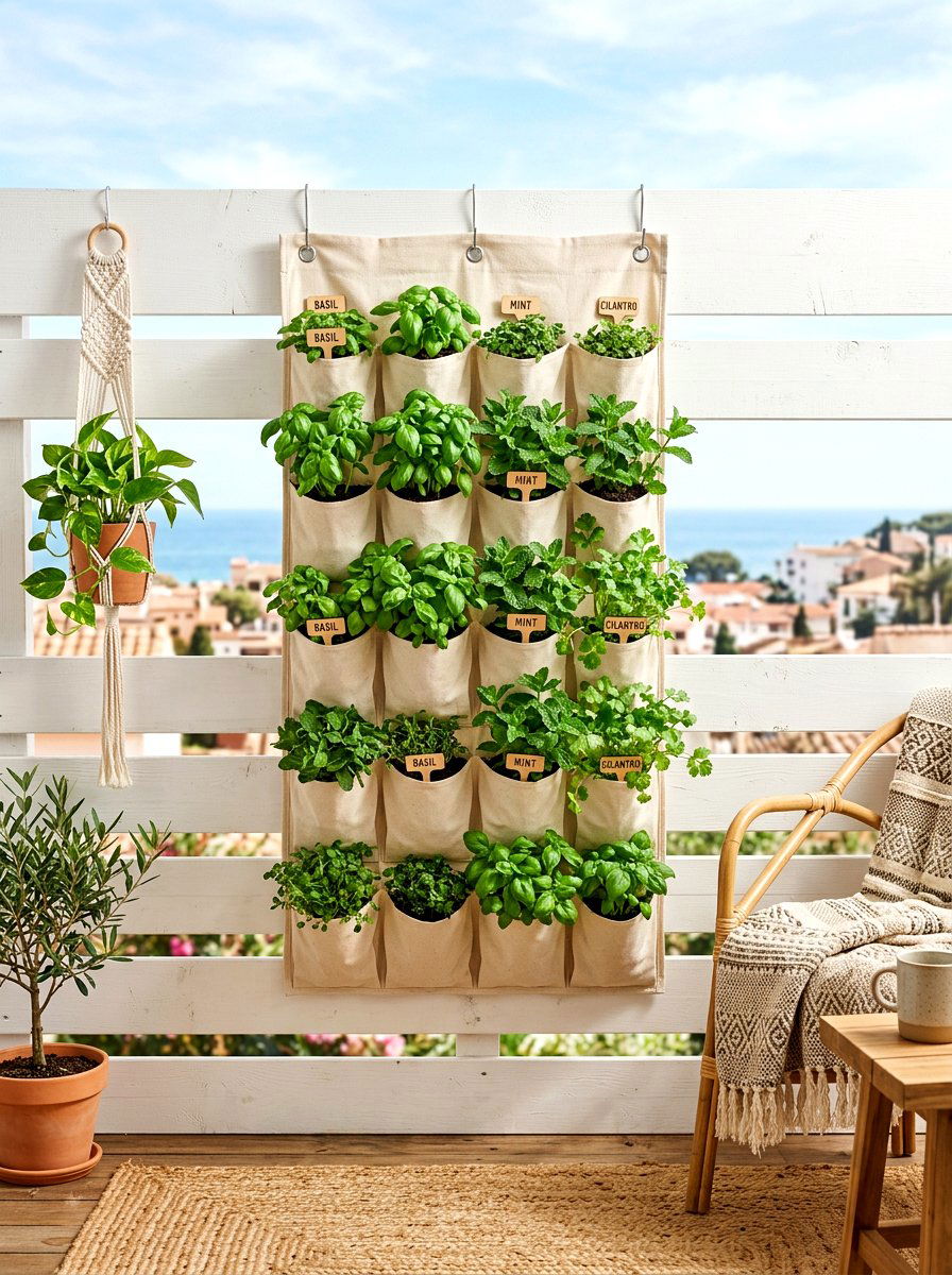 Hanging Shoe Organizer - 30 budget vertical garden ideas