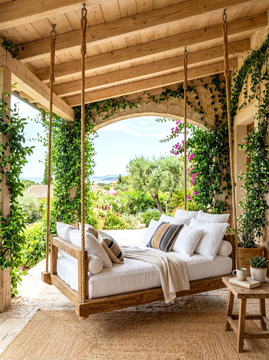Hanging Swing - 30 loggia ideas