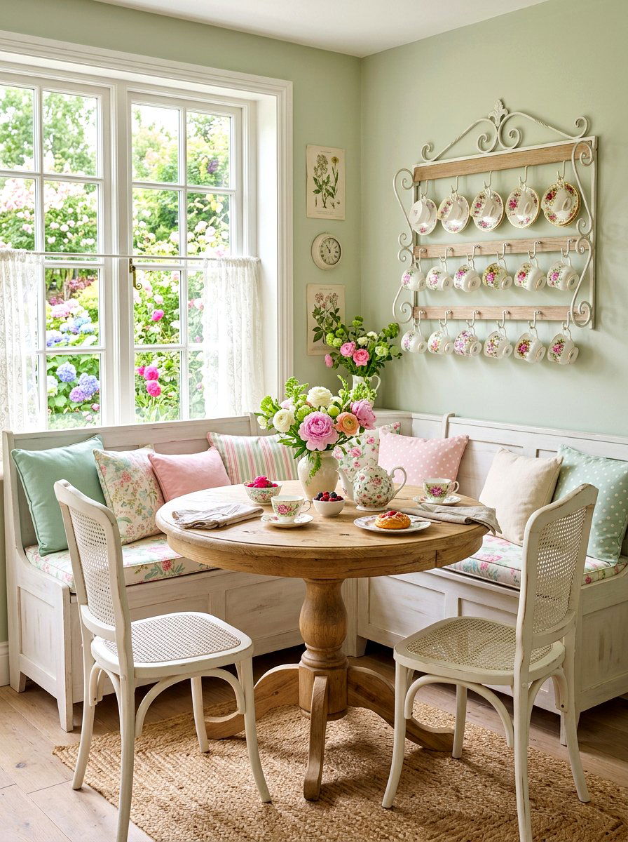 Hanging Teacup Rack - 30 vintage china display ideas