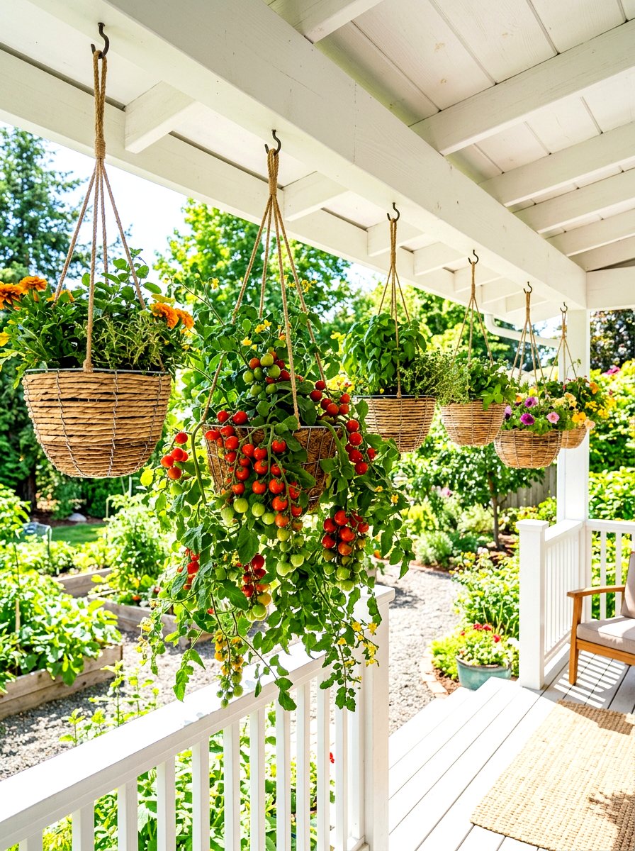 Hanging Vegetable Garden - 30 budget vegetable garden ideas