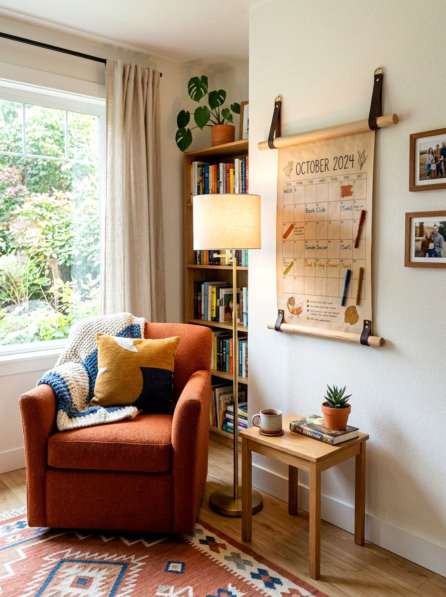 Hanging Wall Calendar - 30 family calendar wall ideas