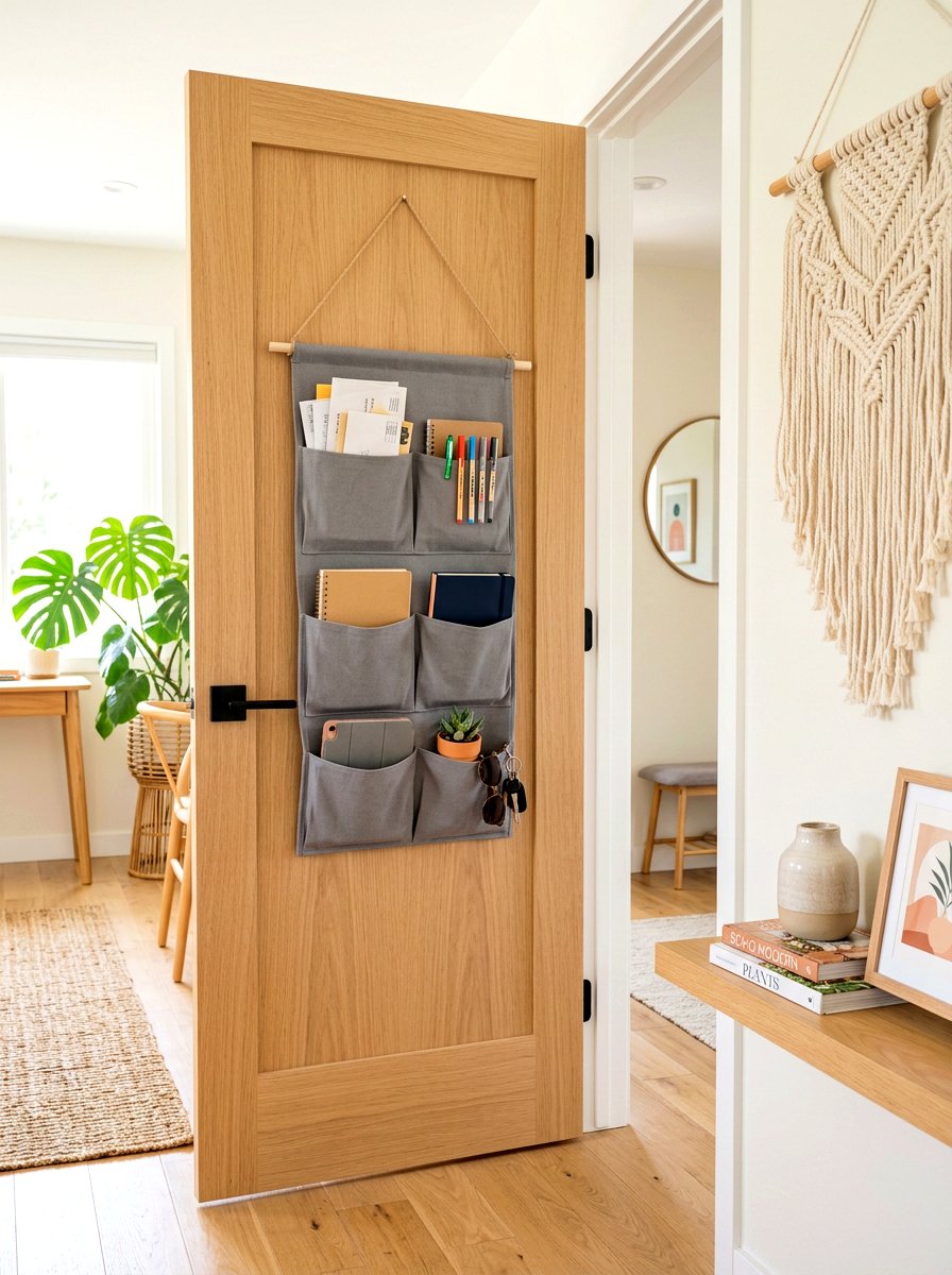 Hanging Wall Organizer - 30 office supply storage ideas