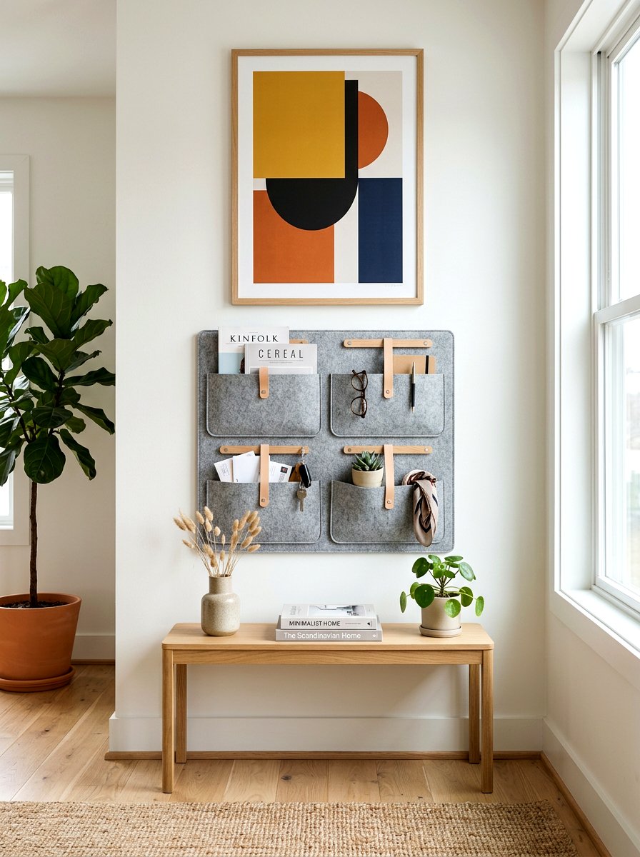 Hanging Wall Pockets - 30 office organization ideas
