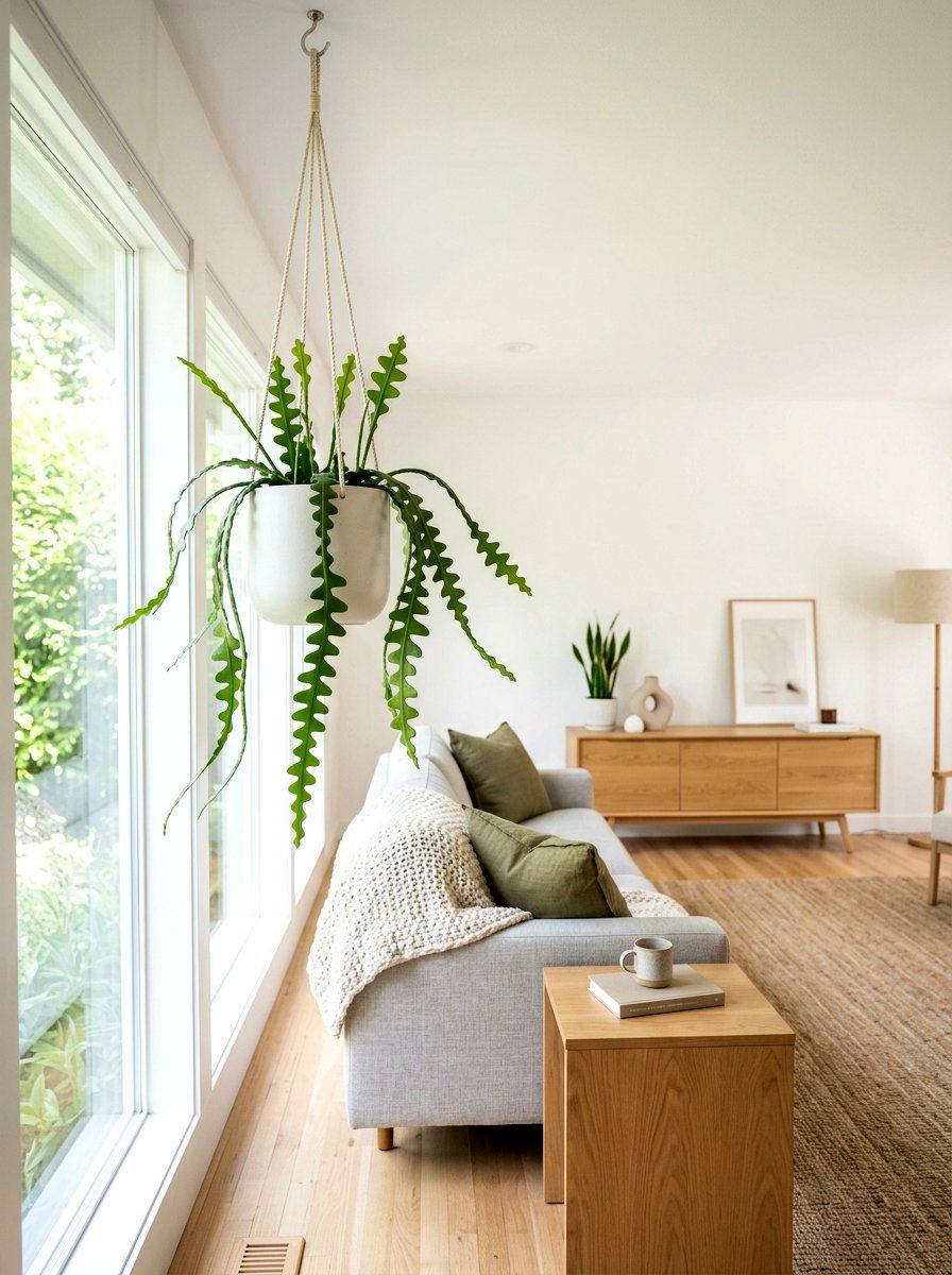 Hanging cactus indoor plant - 30 cactus decor ideas