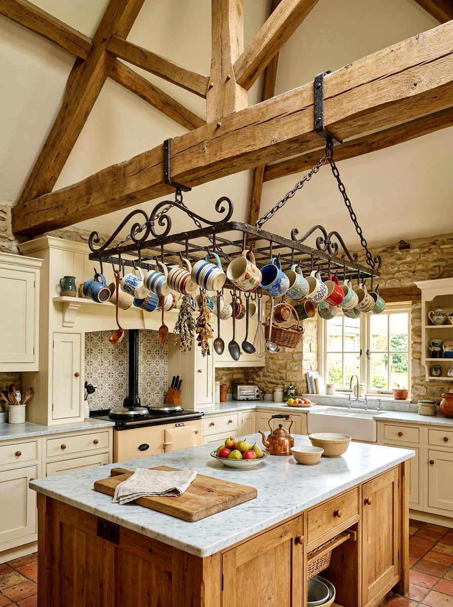 Hanging ceiling rack - 30 mug display ideas