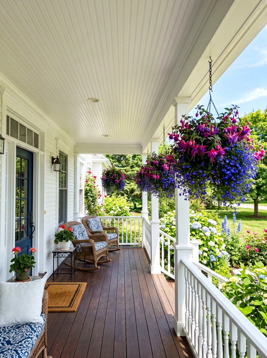 Hanging flower basket - 30 container garden ideas