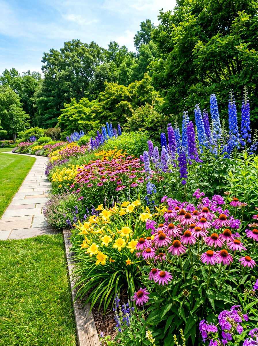 Hanging flower baskets - 30 budget front yard ideas
