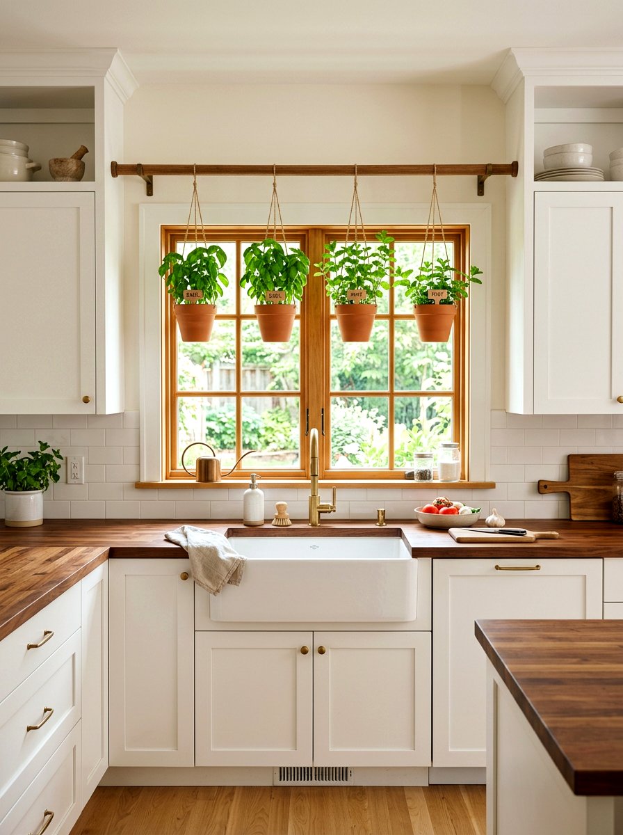 Hanging herb garden - 30 hanging planter ideas