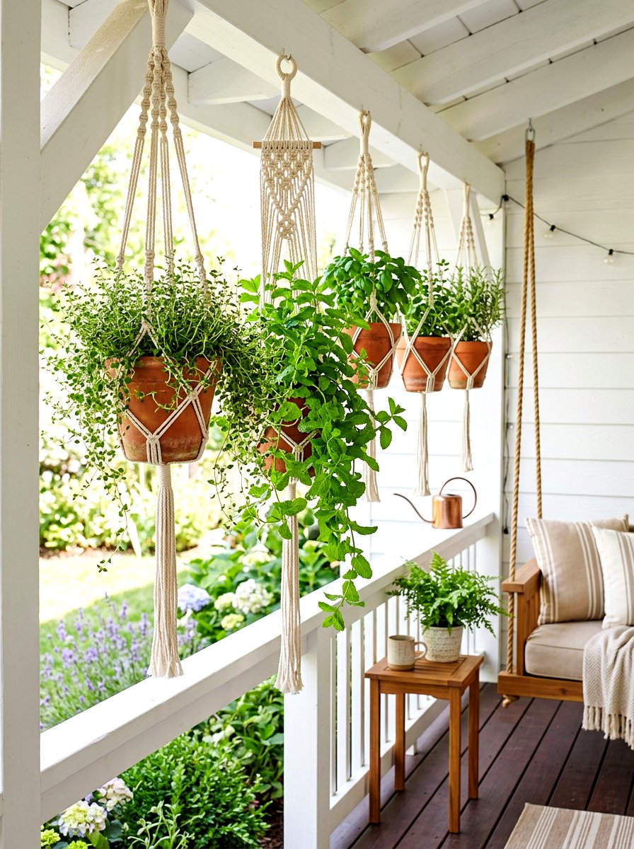 Hanging herb garden - 30 herb garden ideas