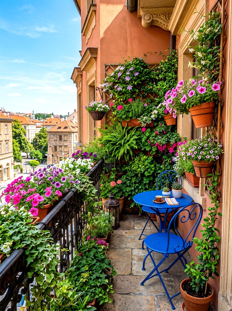 Hanging plant balcony - 30 garden inspired spring decor ideas